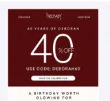 deborah60 coupon verification screenshot