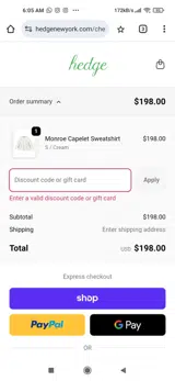 CODE10 coupon verification screenshot