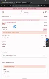 Heidi Swapp Shop coupon verification screenshot