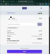 BACKTOSCHOOL coupon verification screenshot