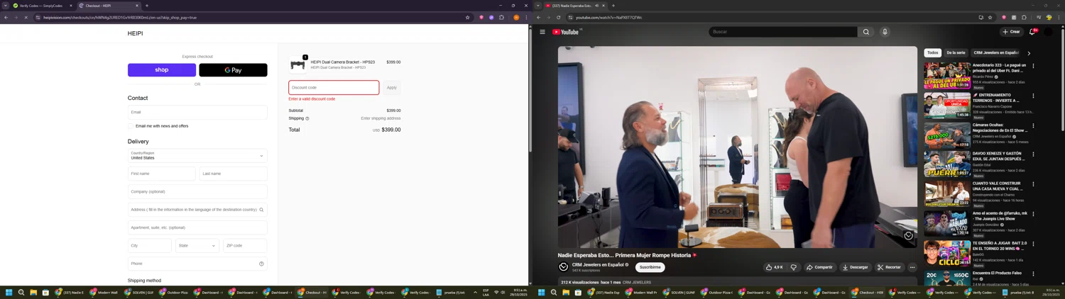 HEIPI discount code screenshot showing code HP230 applied at HEIPI checkout page. Uploaded by SimplyCodes community member Davoxeneixe on Oct 29, 2025