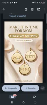 Mom2026 coupon verification screenshot