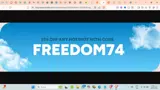 FREEDOM74 coupon verification screenshot