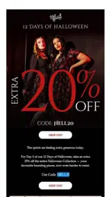 HELL20 coupon verification screenshot