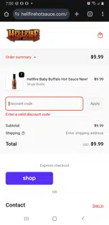 25BELOW coupon verification screenshot