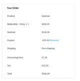 aminos17 coupon verification screenshot