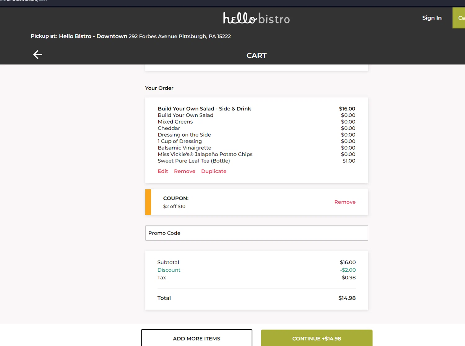 Hello Bistro Coupons 20 Off August 2024