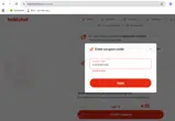 Hello Chef coupon verification screenshot