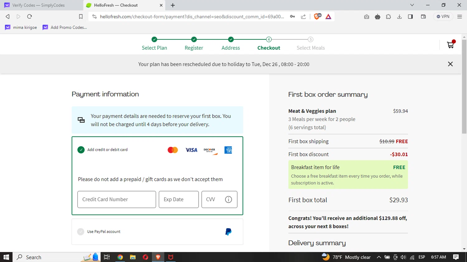 HelloFresh Promo Codes 75 Off December 2023