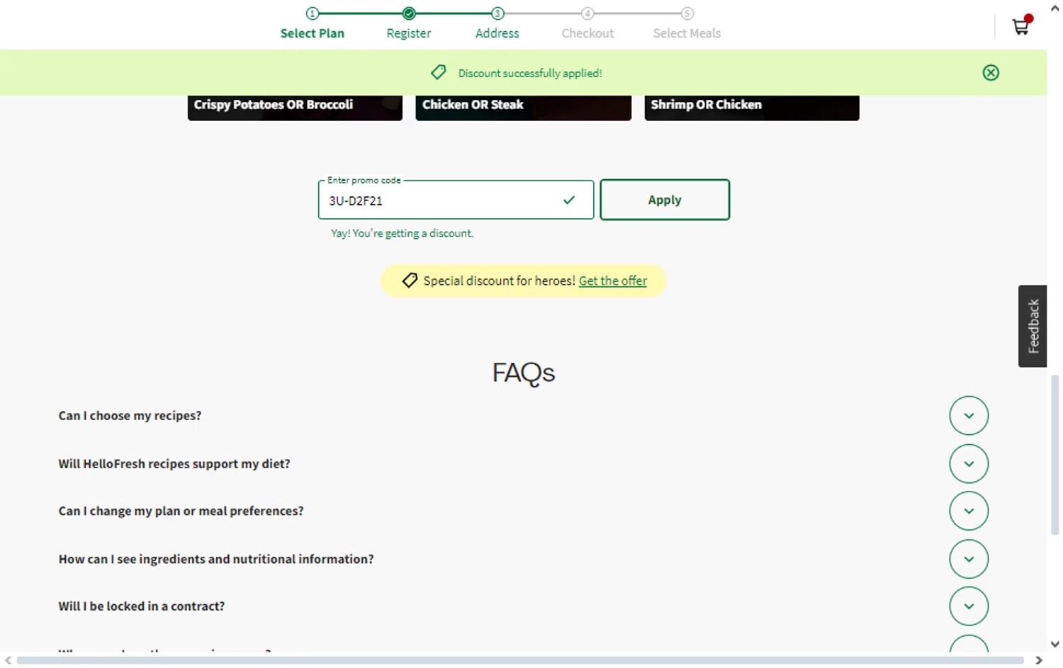 HelloFresh Promo Codes 75 Off March 2024