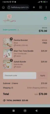 HL15 coupon verification screenshot
