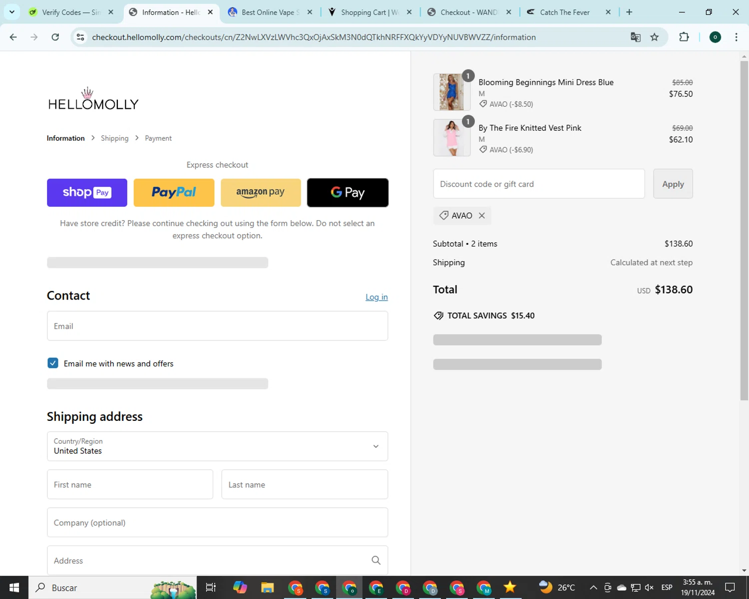 how to use Hellomollyfashion coupons