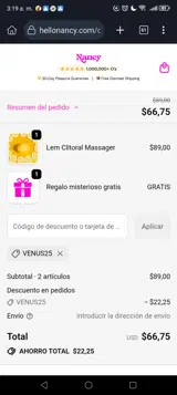 Hello Nancy coupon verification screenshot
