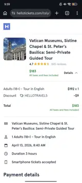 HELLOTRAVEL5 coupon verification screenshot