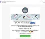 Turkey20 coupon verification screenshot