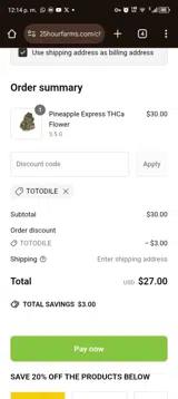 Totodile coupon verification screenshot