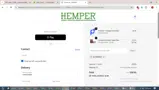 Hemper coupon verification screenshot