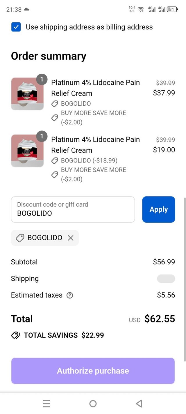 Hempvana checkout page showing Hempvana discount code box | Screenshot taken by SimplyCodes community member on Sep 8, 2025