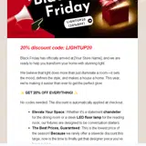 LIGHTUP20 coupon verification screenshot