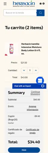 Bogo20 coupon verification screenshot