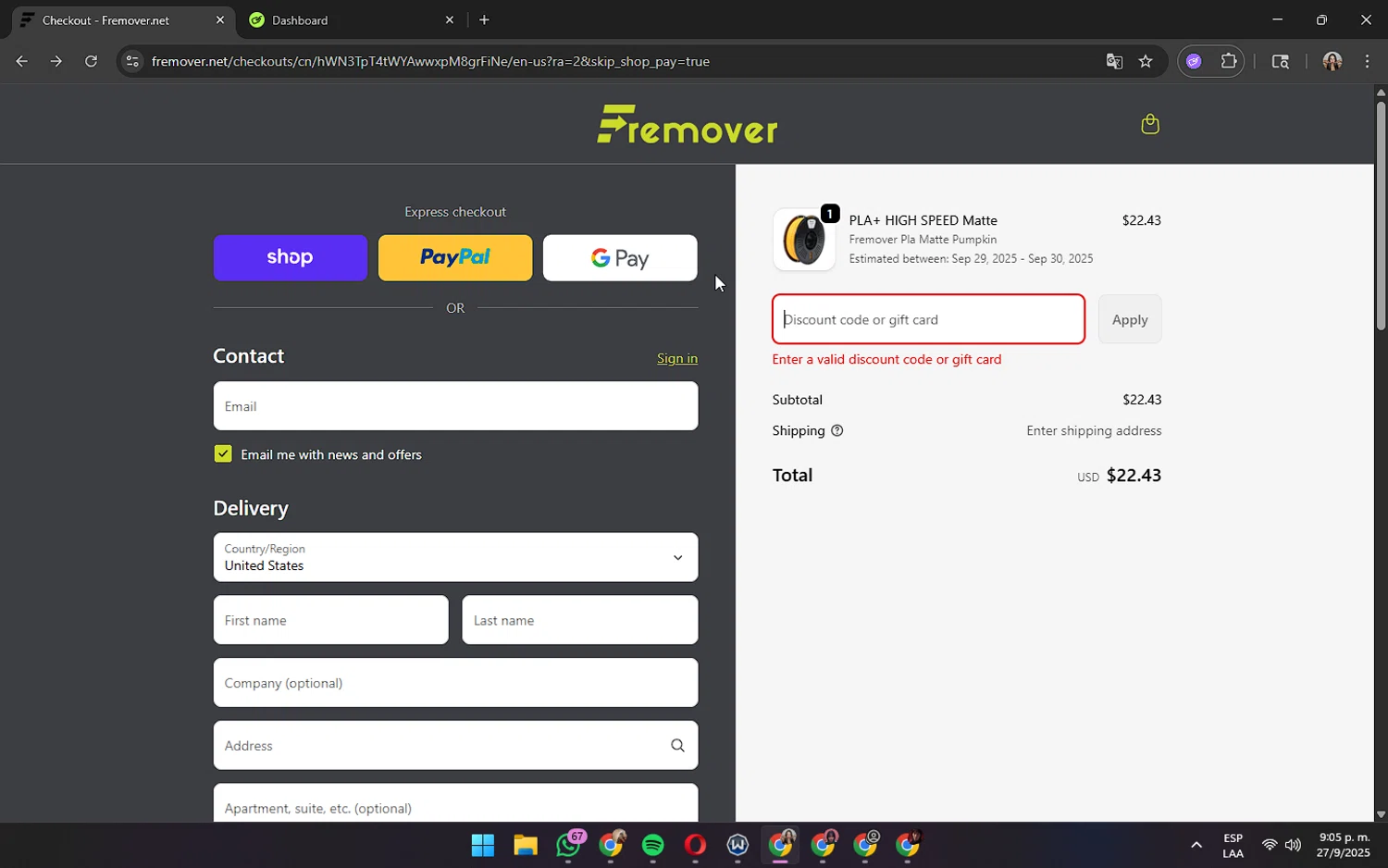 Herbalife discount code screenshot showing code Dis42 applied at Herbalife checkout page. Uploaded by SimplyCodes community member wednesday on Sep 29, 2025
