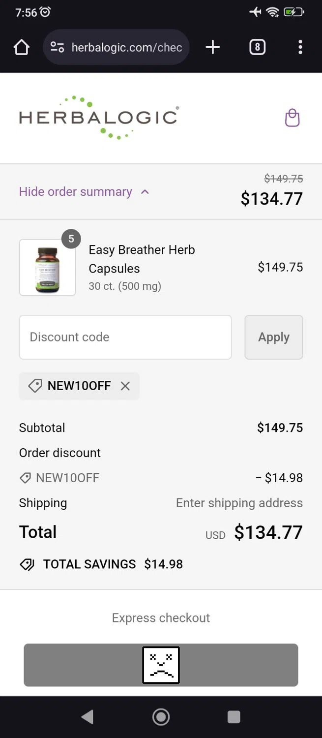 how to use Herbalogic coupons