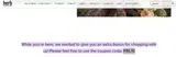 Herb Approach coupon verification screenshot