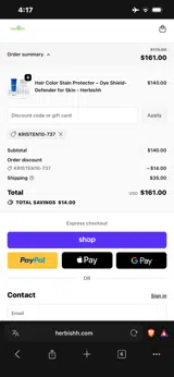 KRISTEN10-737 coupon verification screenshot