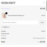 GET10 coupon verification screenshot