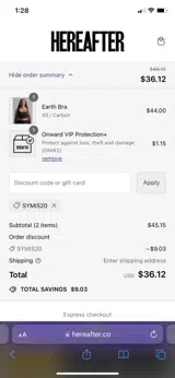 SYMIS20 coupon verification screenshot