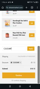 C5J524BF coupon verification screenshot