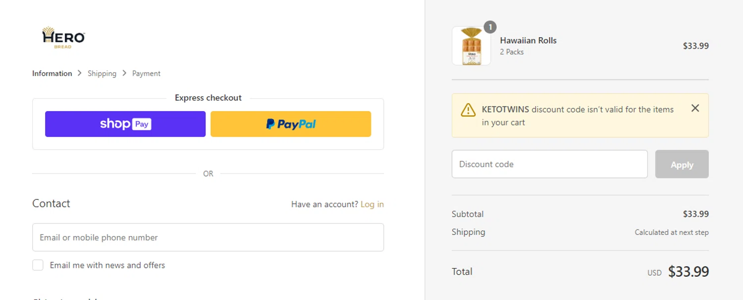 Hero Bread Promo Codes 20 Off May 2024