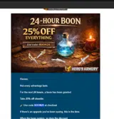 BOON25 coupon verification screenshot