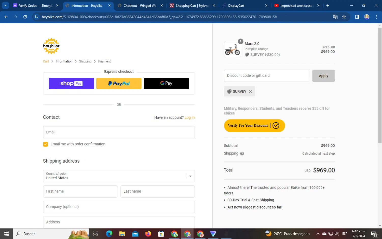 how to use HEYBIKE coupons