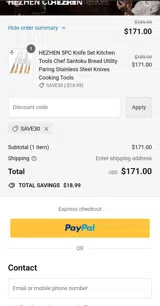 Save30 coupon verification screenshot