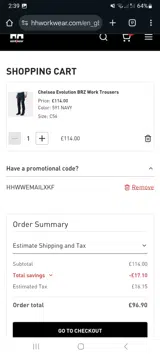 HHWWEMAILXKF coupon verification screenshot