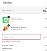 THREE50 coupon verification screenshot