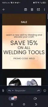 Valentine coupon verification screenshot