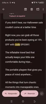 SPOOKY coupon verification screenshot