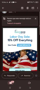 Laborday15 coupon verification screenshot