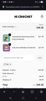 So coupon verification screenshot