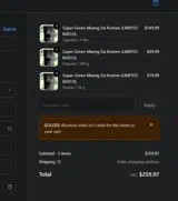 High Monk coupon verification screenshot