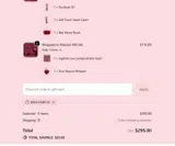 WELCOME10 coupon verification screenshot