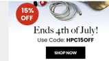 HPC15OFF coupon verification screenshot