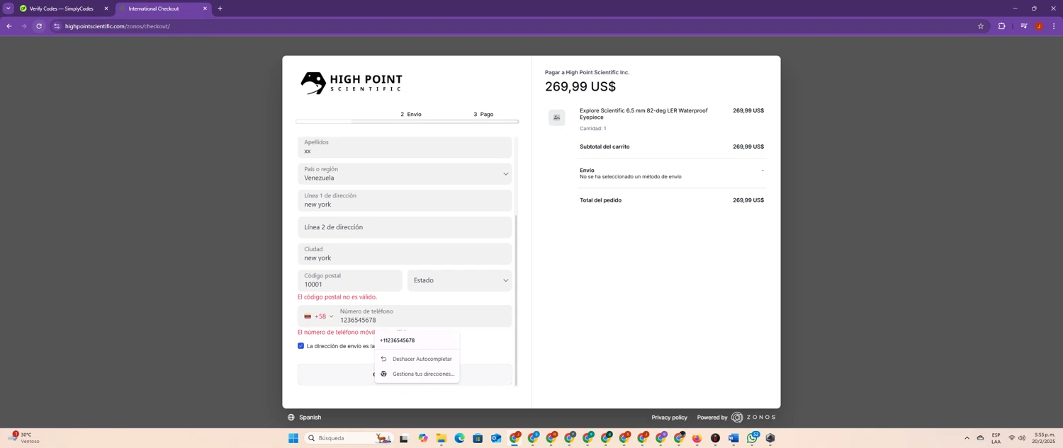 High Point discount code screenshot showing code SPRING25 applied at High Point checkout page. Uploaded by SimplyCodes community member SalvadorC on Feb 20, 2025