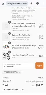 BLUEBERRY10 coupon verification screenshot