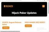Hijack Poker coupon verification screenshot