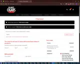 Hilands Cigars coupon verification screenshot