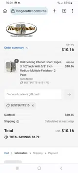 BESTBUTTS15 coupon verification screenshot