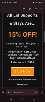 Lids15 coupon verification screenshot